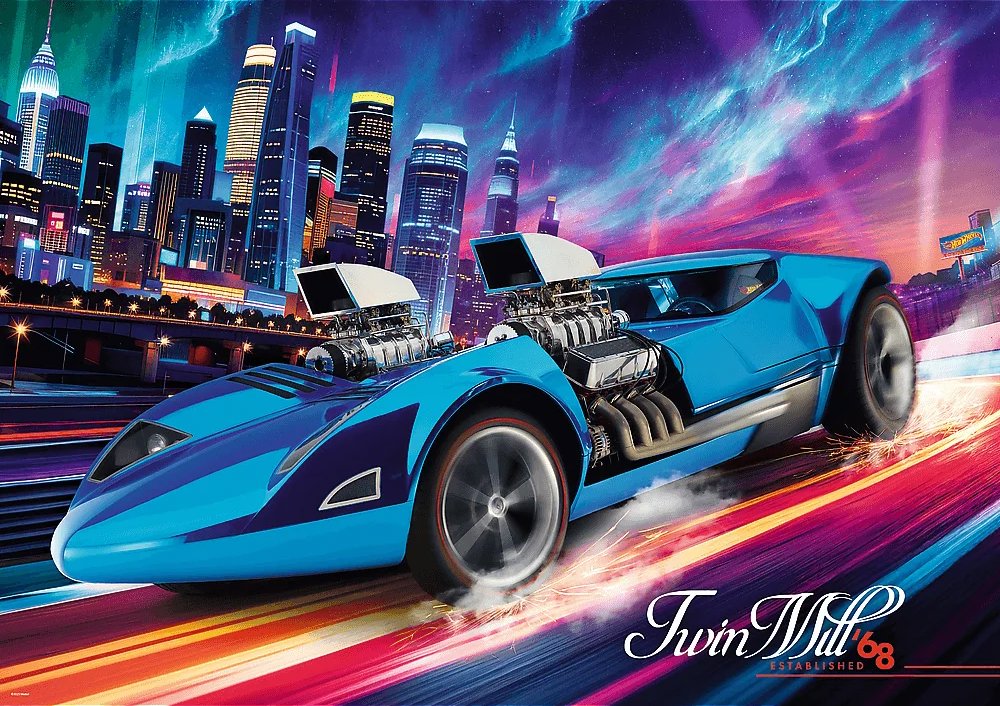 TREFL Puzzle Premium Plus Hot Wheels: Twin Mill 1000 dielikov