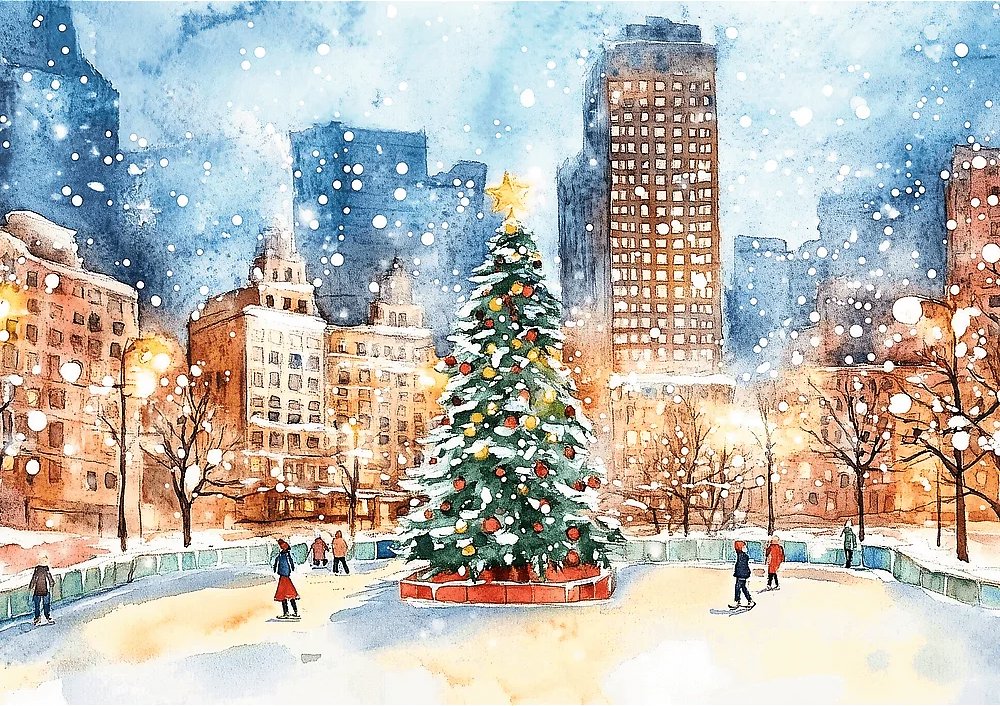 TREFL Puzzle Premium Plus: Central Park Zimná ríša divov 1000 dielikov