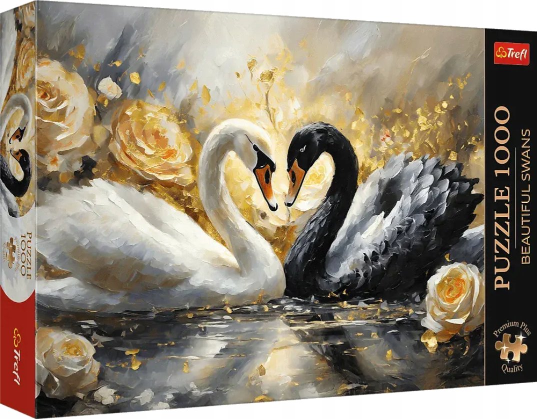 TREFL Puzzle Premium Plus: Krásne Labute 1000 dielikov