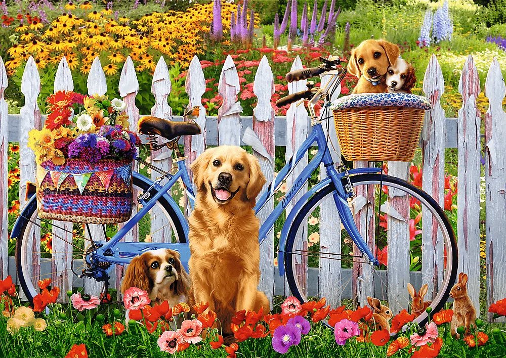 TREFL Puzzle Psie dobrodružstvo 500 dielikov