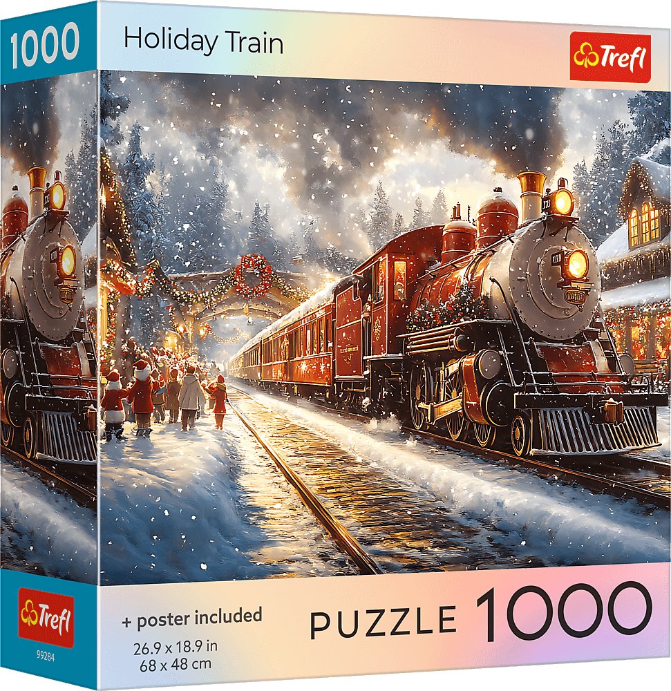 TREFL Puzzle Vianočný vlak 1000 dielikov