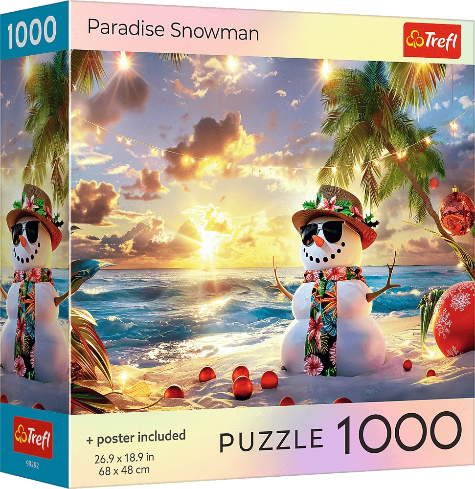 TREFL Puzzle Snehuliak v raji 1000 dielikov