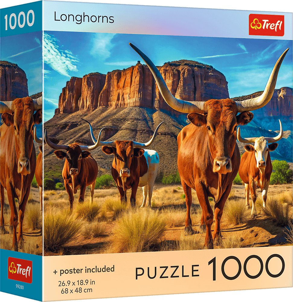 TREFL Puzzle Longhorns 1000 dielikov
