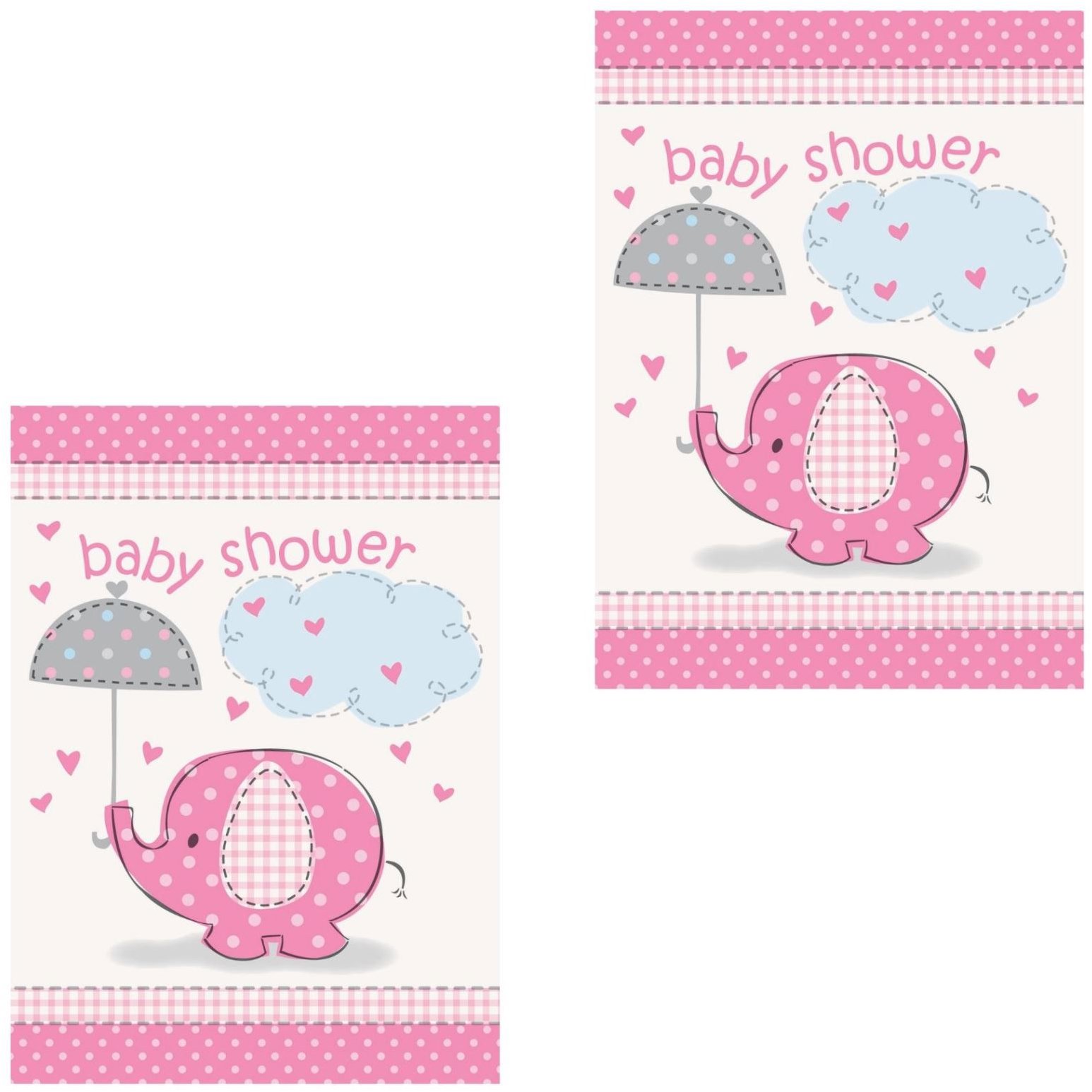 Pozvánky "baby shower" těhotenský večírek, holka / girl 8 ks - 2 bal