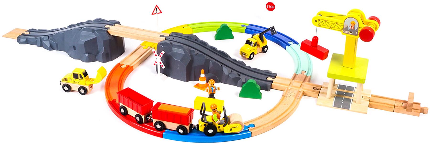 Aga4Kids Drevená vláčiková dráha DS5645