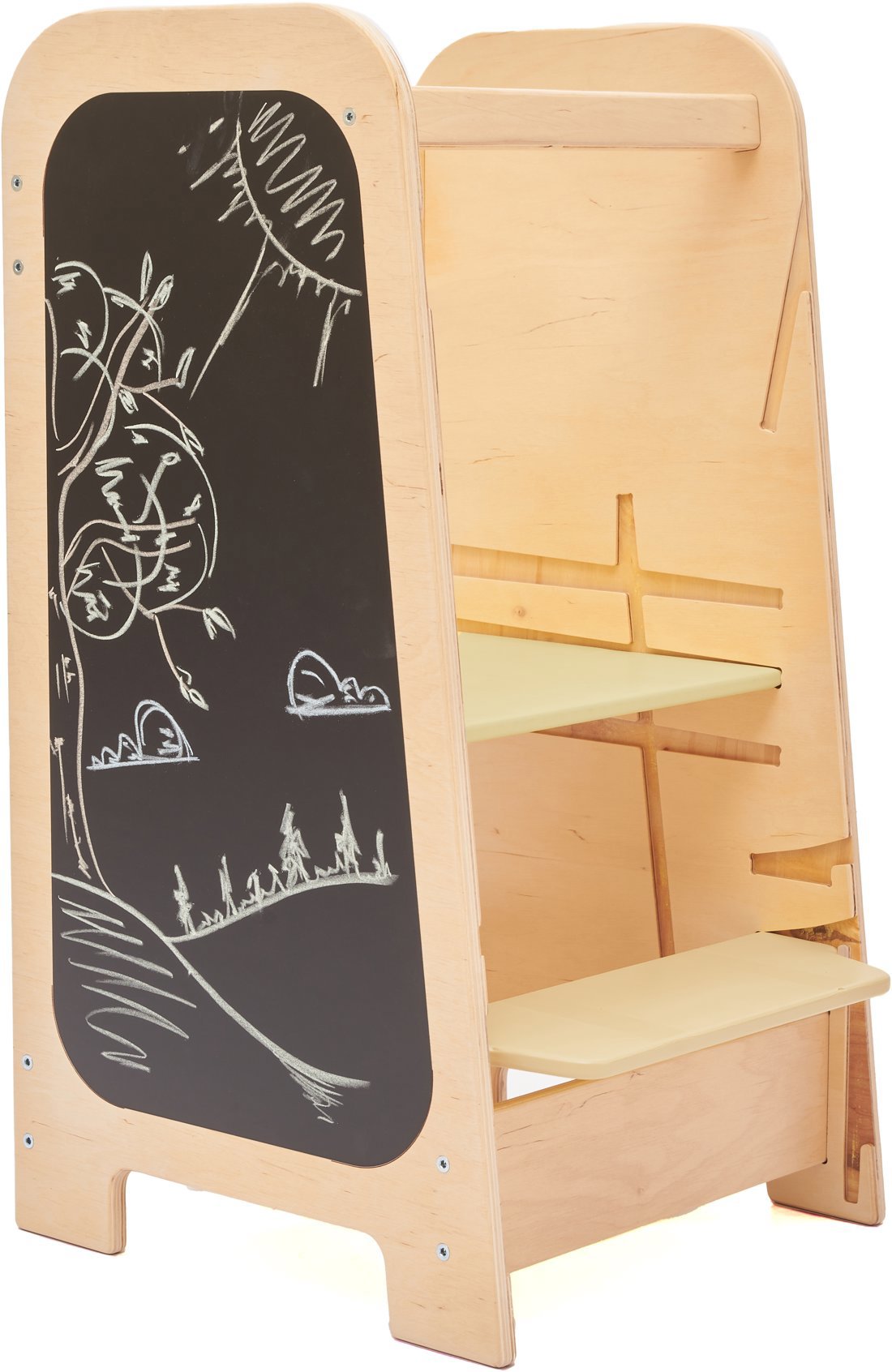 Busykids Montessori učící věž 5In1 Vanilla