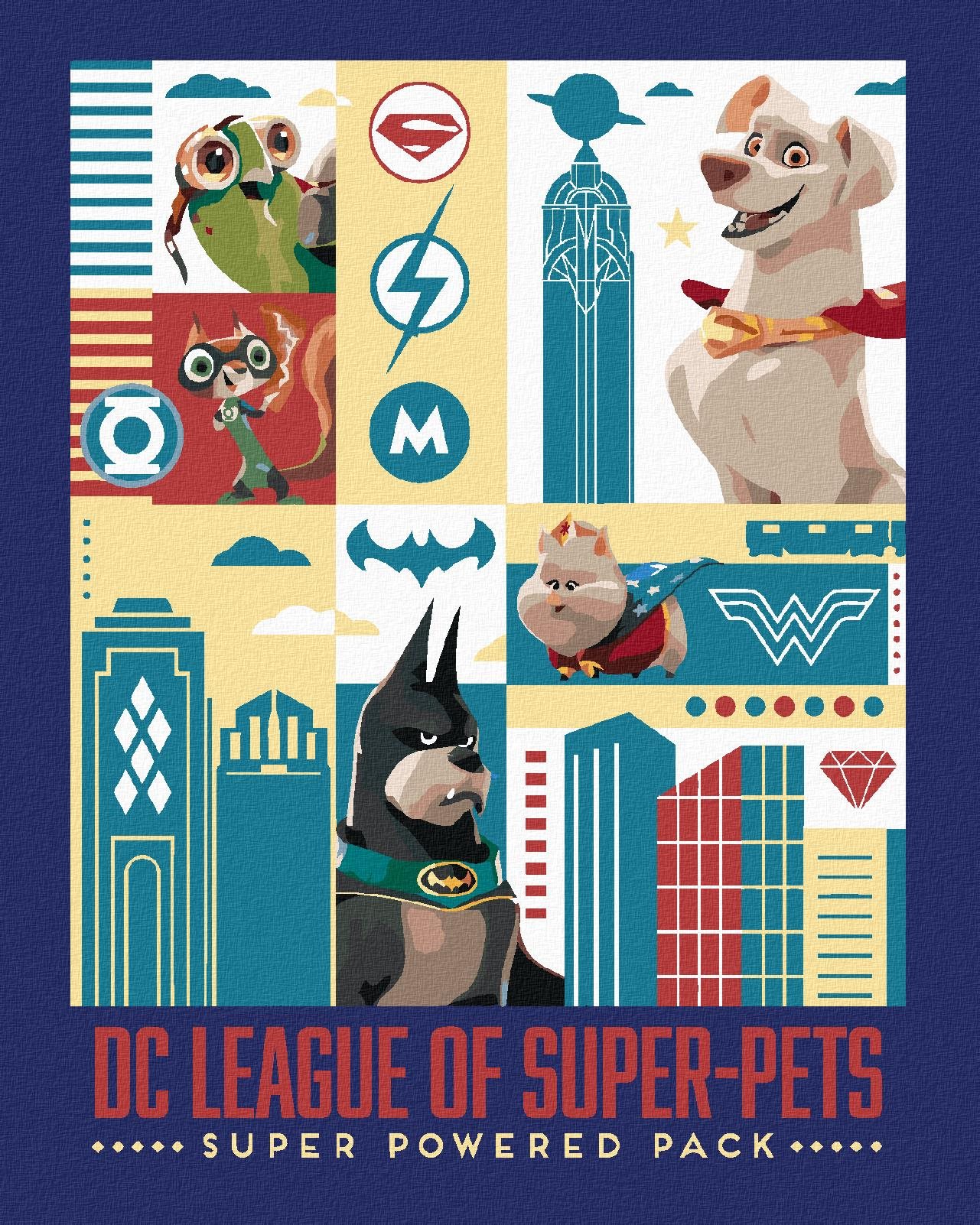 Zuty – DC Liga supermaznáčikov plagát, 40×50 cm, vypnuté plátno na rám