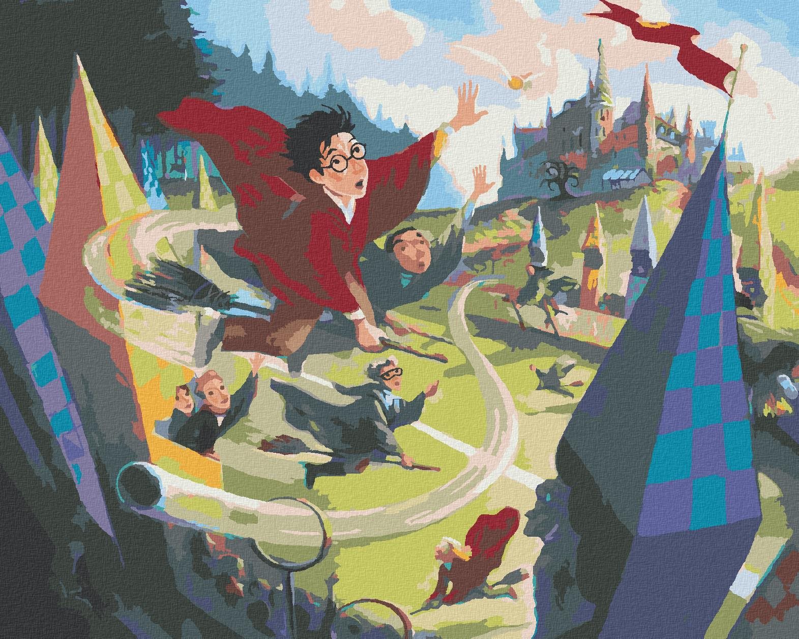Zuty – Metlobal (Harry potter), 40×50 cm, vypnuté plátno na rám