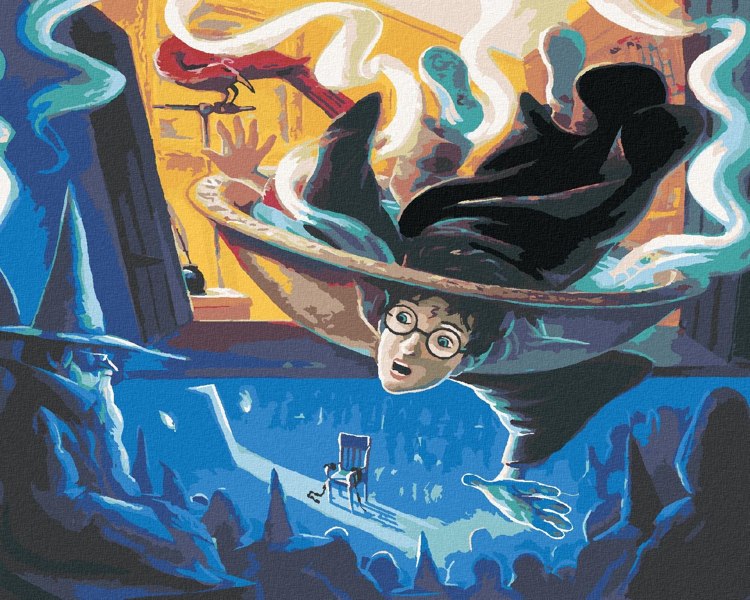 Zuty – Harry Potter a dumbledorova mysľomisa, 40 × 50 cm, bez rámu a bez napnutia plátna