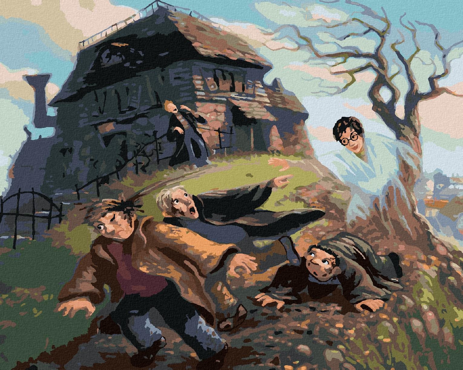 Zuty – Harry Potter a neviditeľný plášť, 40 × 50 cm, plátno napnuté na rám
