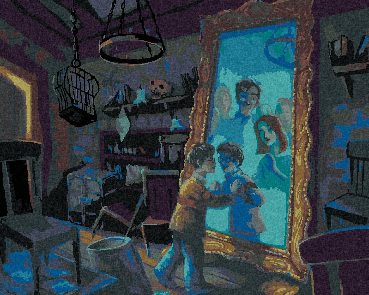 Zuty – Harry Potter a zrkadlo z Erisedu, 40 × 50 cm, bez rámu a bez napnutia plátna