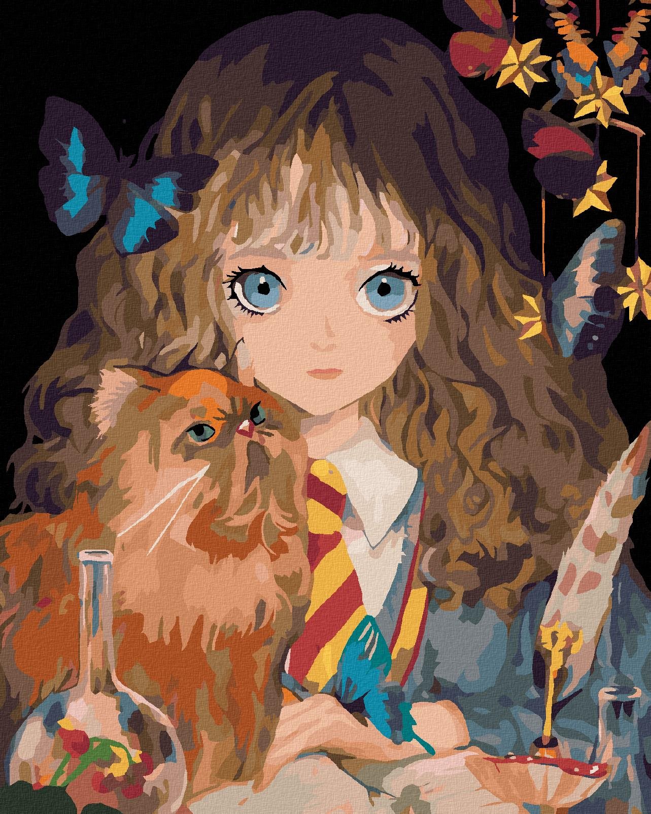 Zuty – Hermiona a Krivolab (Harry Potter), 40×50 cm, vypnuté plátno na rám