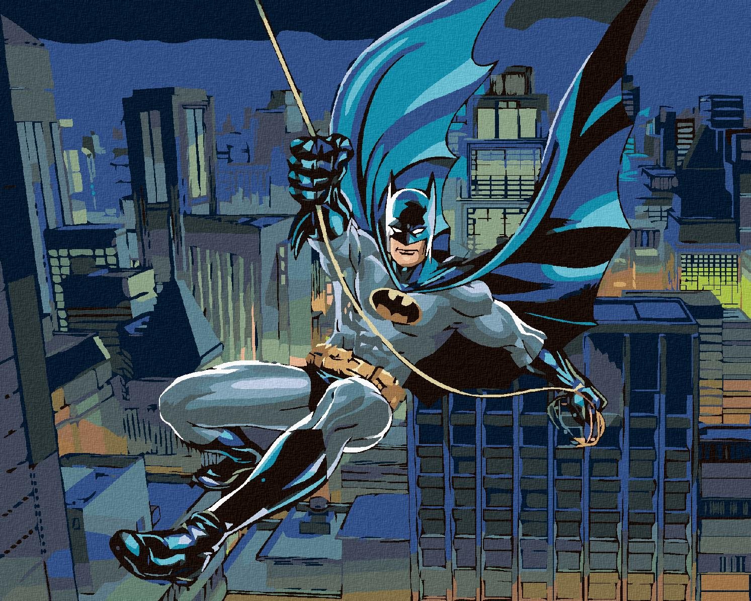 Zuty – Batman ochranca Gothamu, 40 × 50 cm, bez rámu a bez napnutia plátna