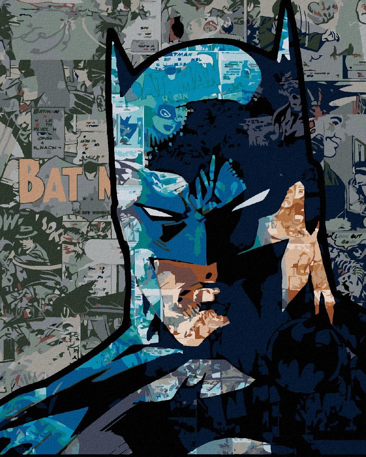 Zuty – Batman a komiksy, 40 × 50 cm, bez rámu a bez napnutia plátna