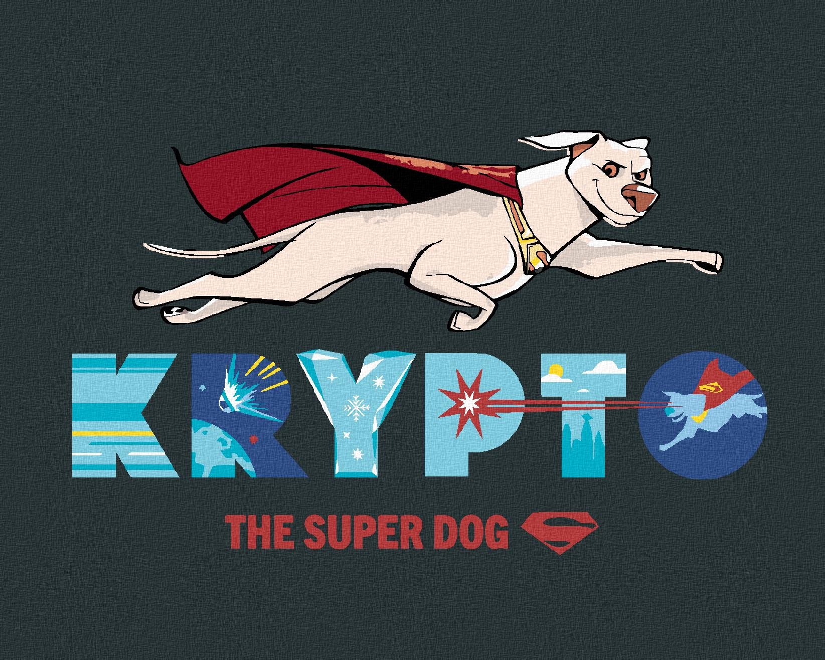 Zuty – Krypto the superdog (DC Liga supermaznáčikov), 40 × 50 cm, plátno napnuté na rám