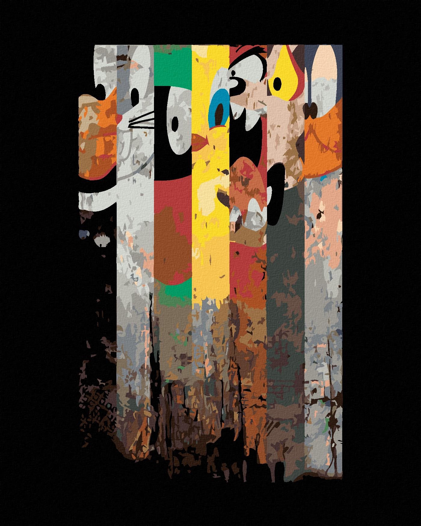 Zuty – Looney tunes, 40 × 50 cm, plátno napnuté na rám