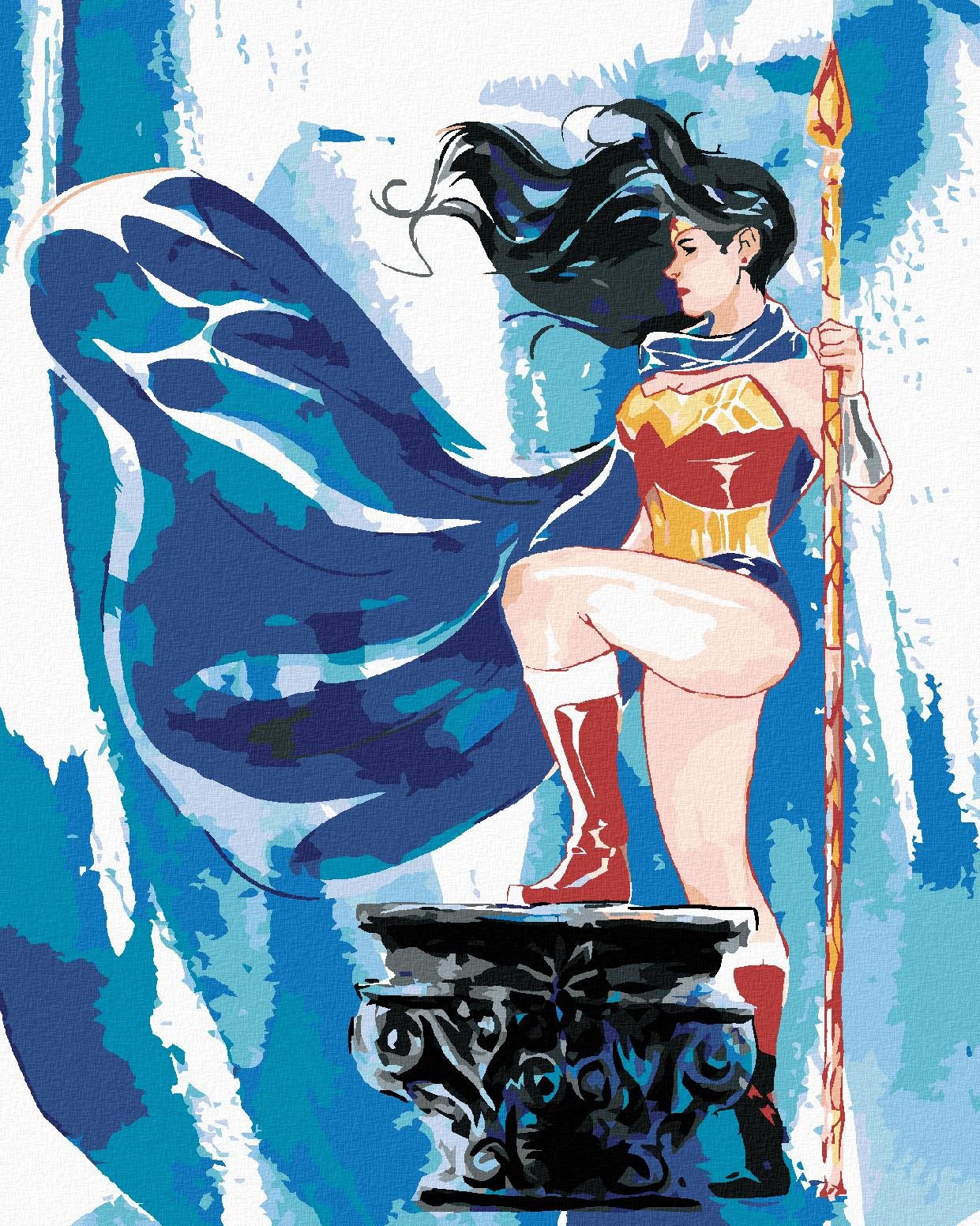 Zuty – Maľovaná Wonder Woman II, 40 × 50 cm, plátno napnuté na rám