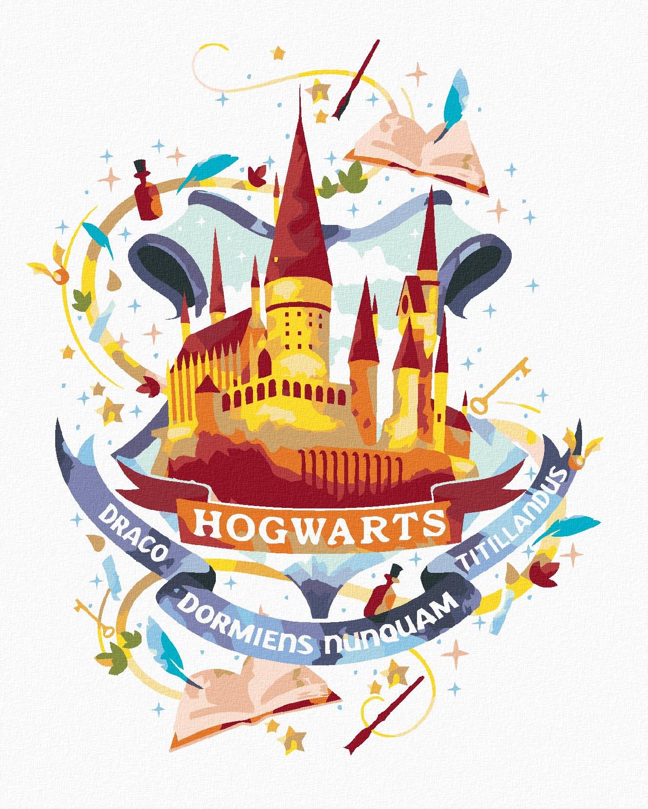 Zuty – Maľované Rhokforht (Harry Potter), 40×50 cm, vypnuté plátno na rám
