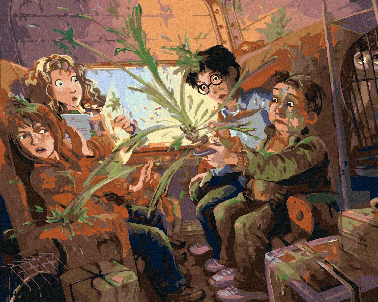 Zuty – Nehoda v Rokfortskom exprese (Harry Potter), 40 × 50 cm, plátno napnuté na rám