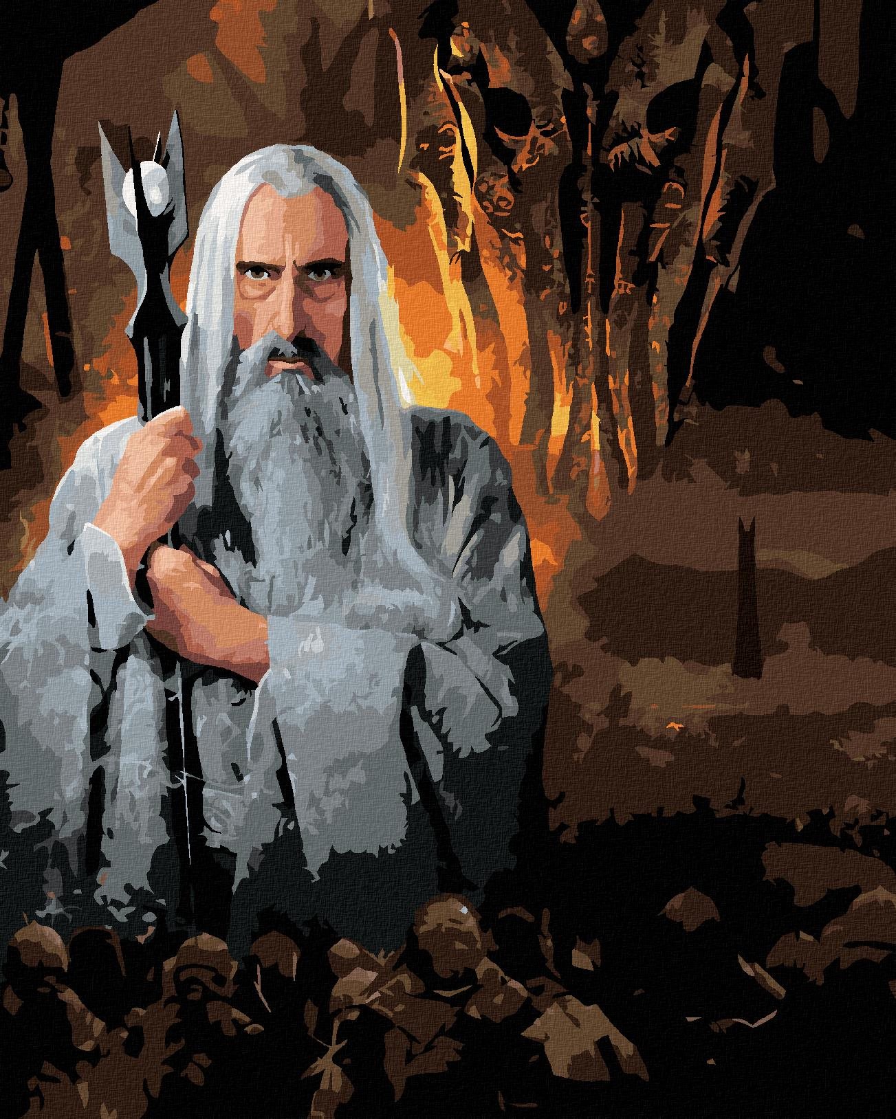 Zuty – Saruman a Sauron (Pán prsteňov), 40 × 50 cm, bez rámu a bez vypnutia plátna