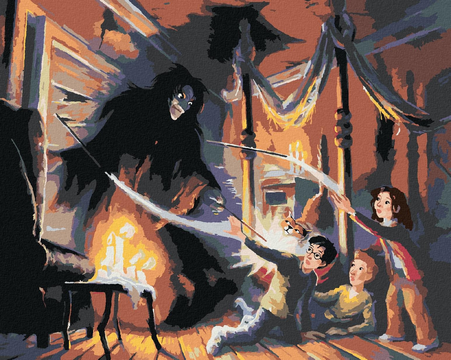Zuty – Sírius Black prvé stretnutie (Harry Potter), 40 × 50 cm, plátno napnuté na rám