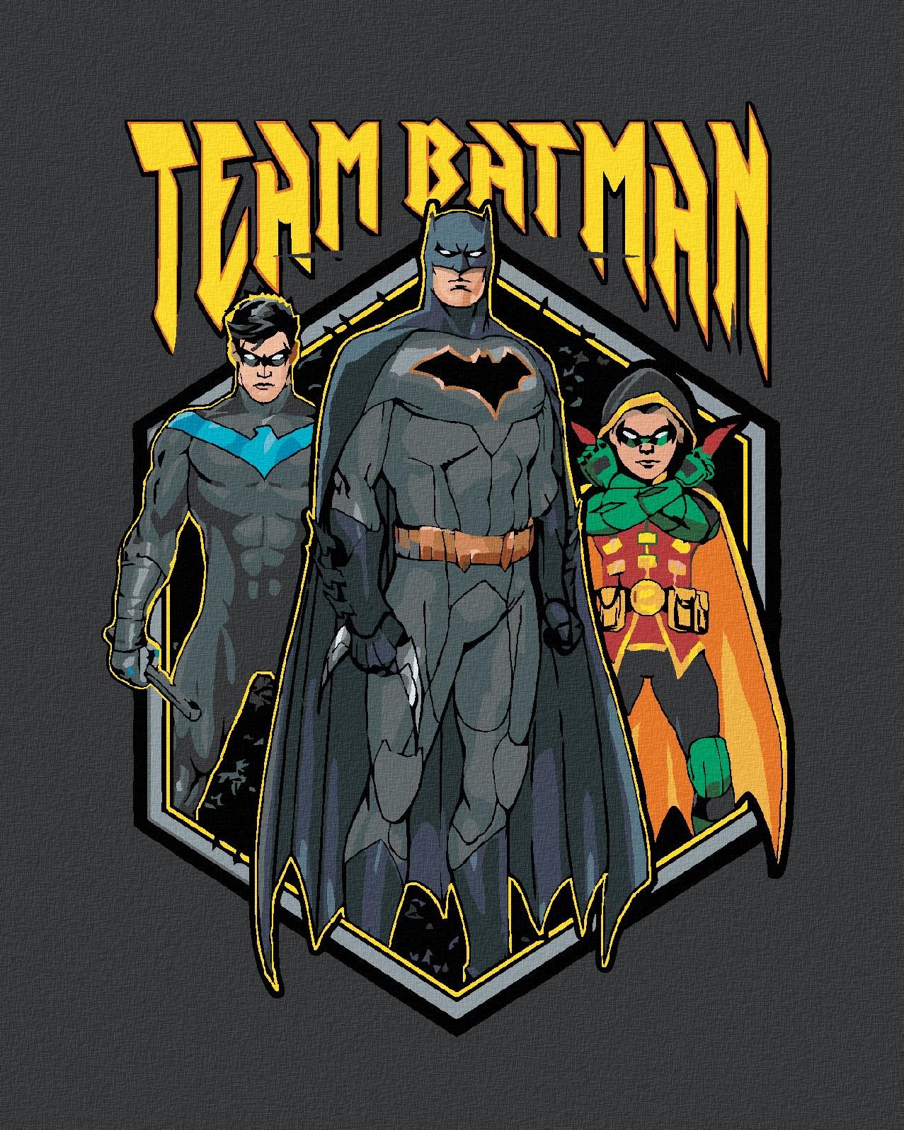 Zuty – Tím Batman, 40×50 cm, vypnuté plátno na rám