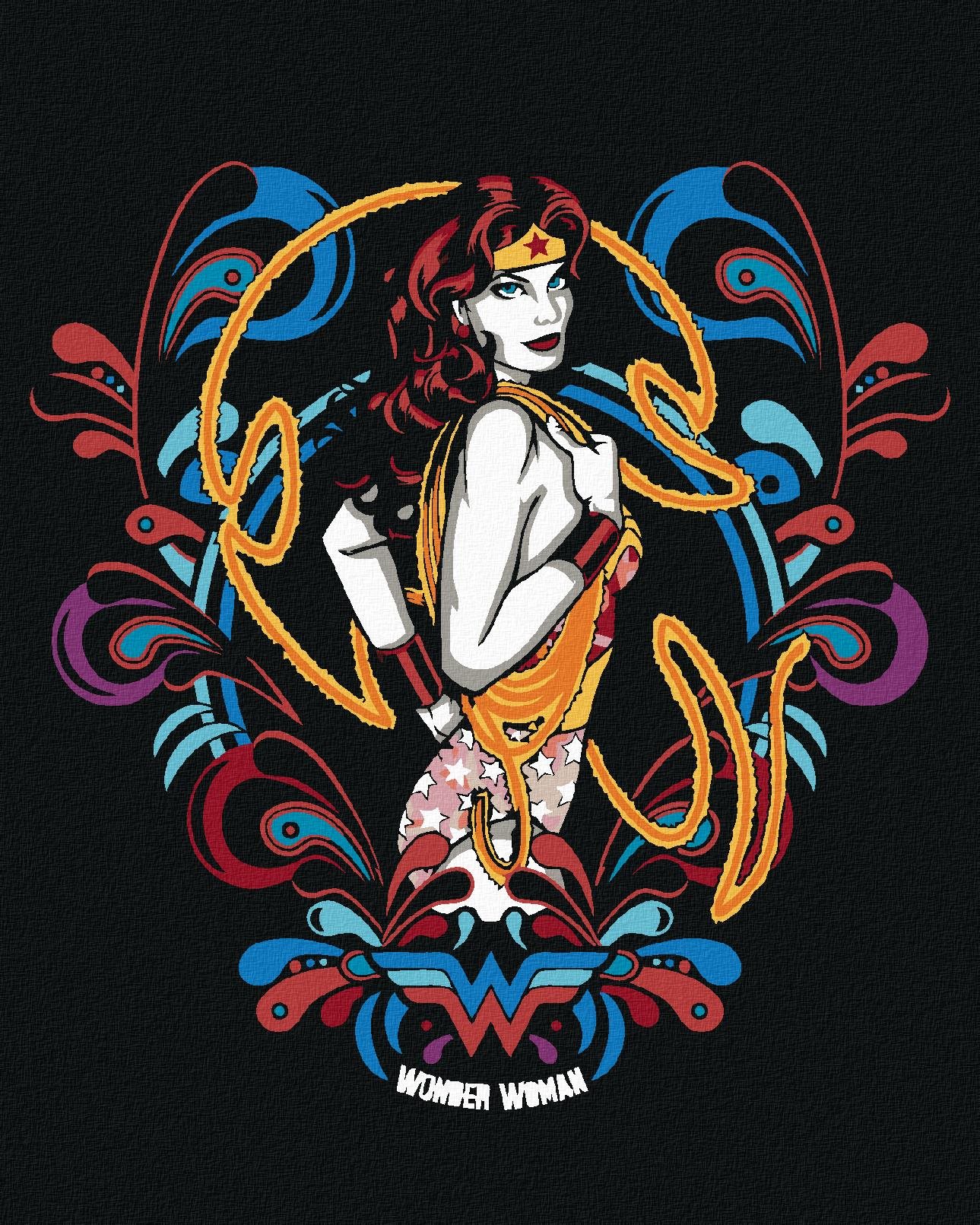 Zuty – Wonder Woman 60s, 40 × 50 cm, plátno napnuté na rám