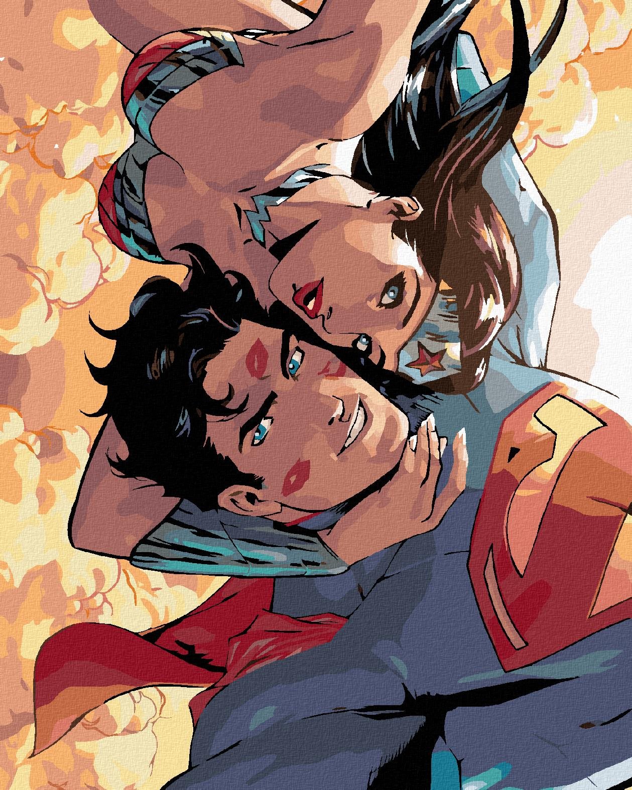 Zuty – Wonder Woman a Superman selfie, 40×50 cm, bez rámu a bez vypnutia plátna