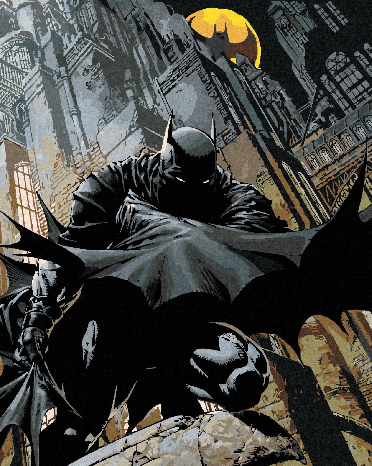 Zuty – Batman číha, 40 × 50 cm, vypnuté plátno na rám