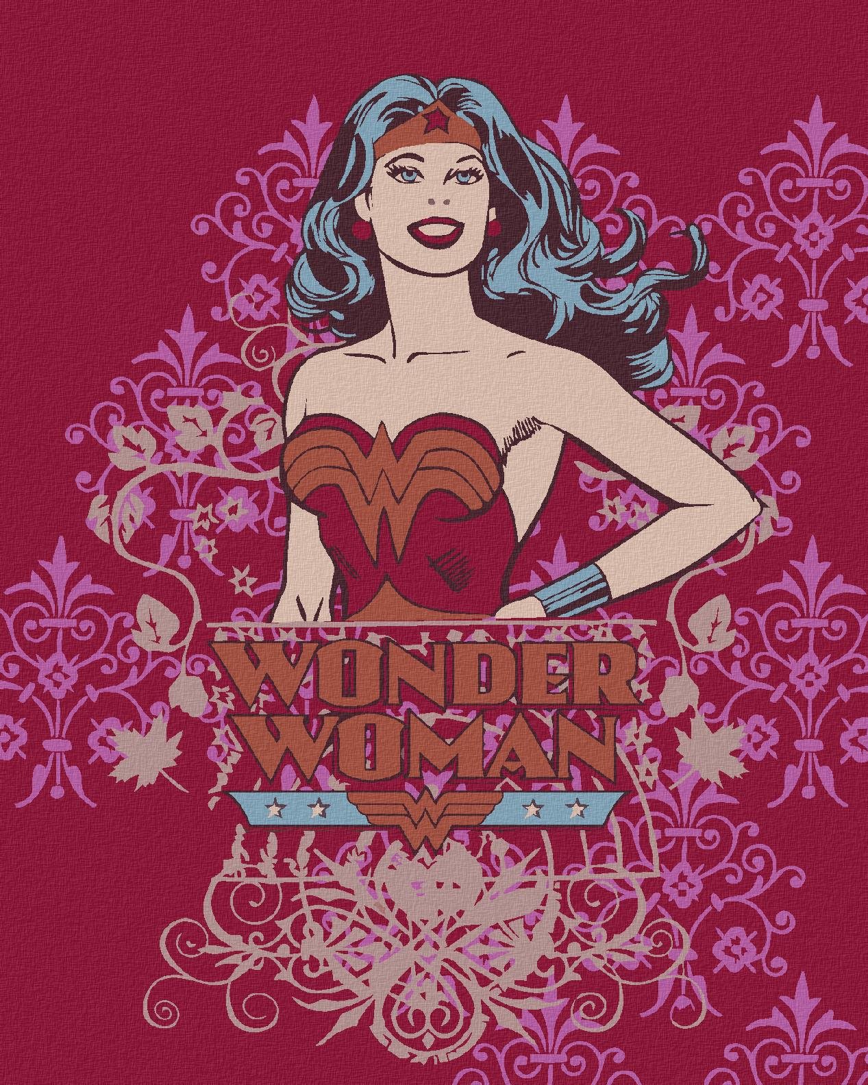 Zuty – Wonder Woman plagát červený, 40×50 cm, vypnuté plátno na rám