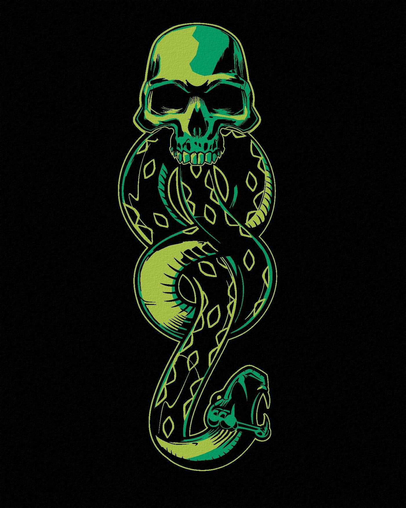 Zuty – Znamenie zla (Harry Potter), 40×50 cm, vypnuté plátno na rám