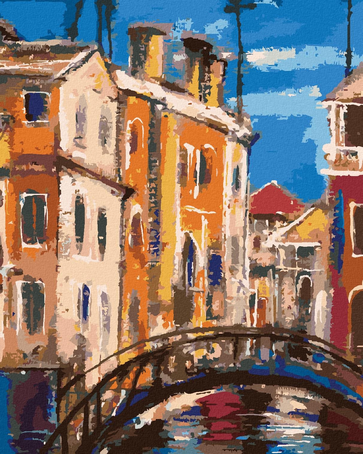 Antický most, 80 × 100 cm, vypnuté plátno na rám