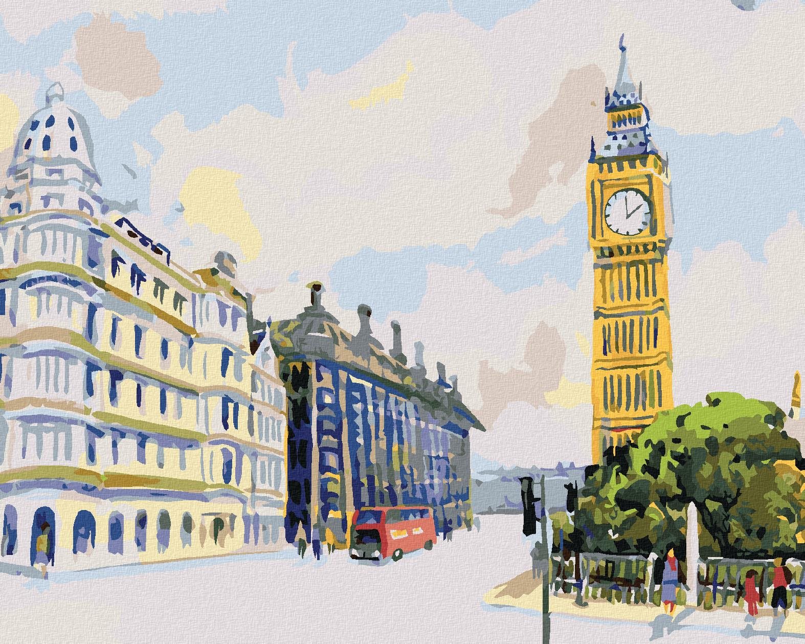 Big Ben v Londýne, 40 × 50 cm, plátno napnuté na rám