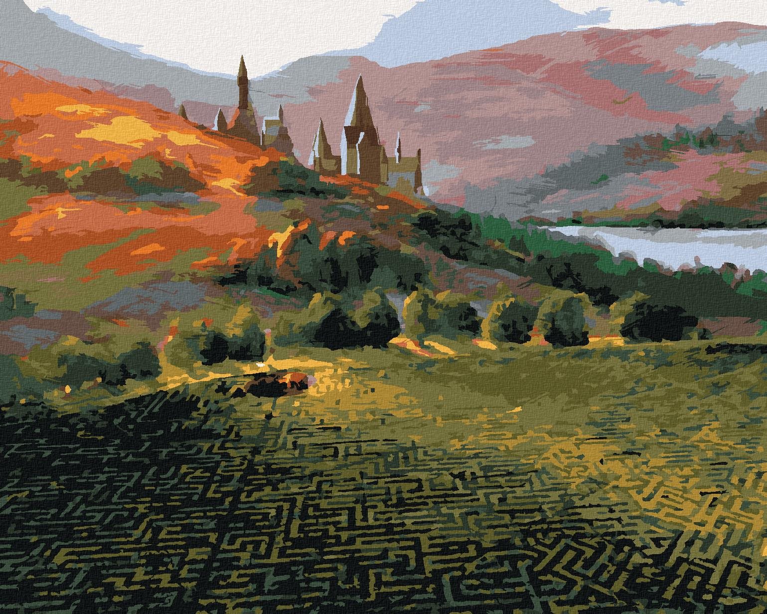 Bludisko pred Rokfortom (Harry Potter), 40×50 cm, bez rámu a bez vypnutia plátna