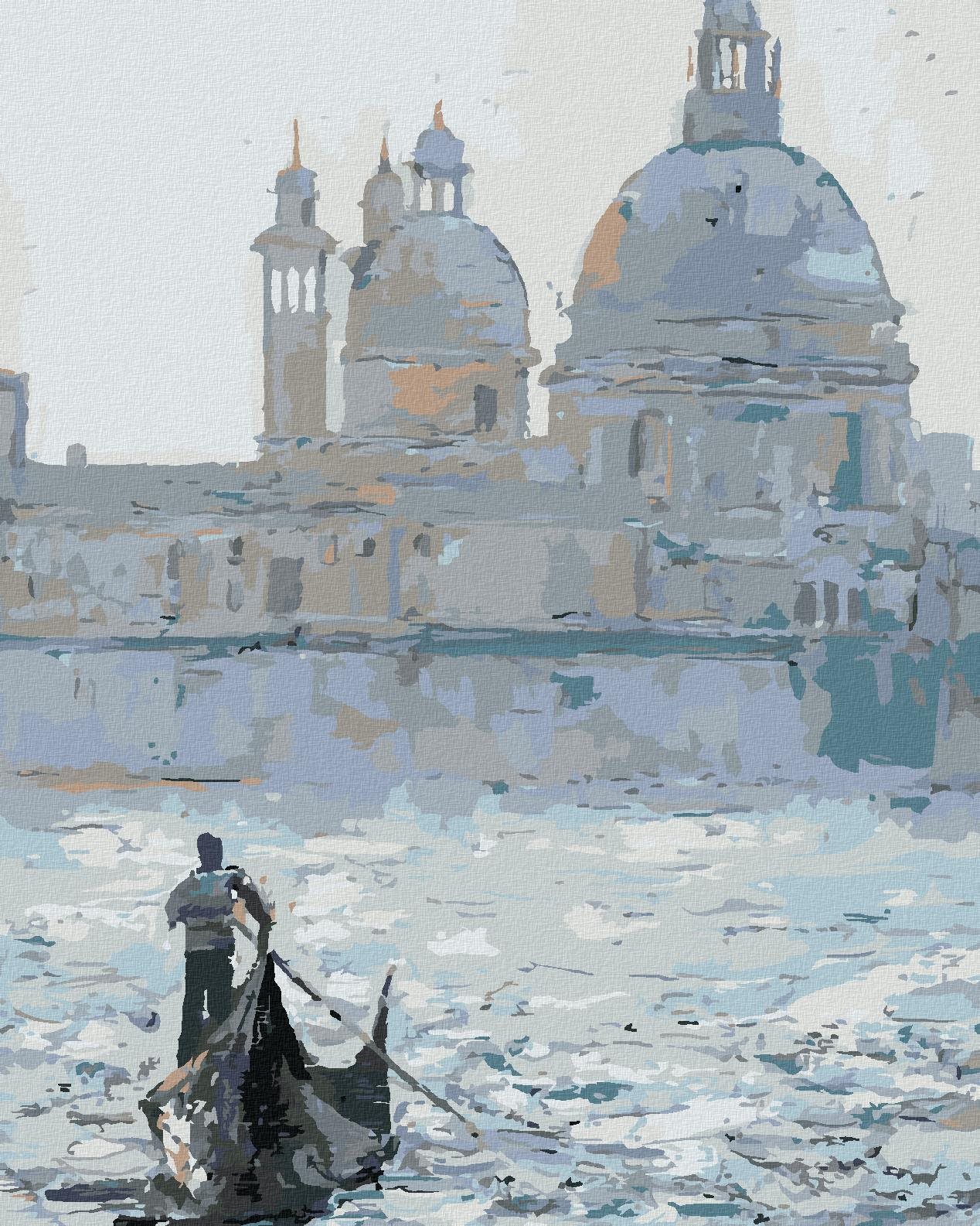 Gondola na benátskom kanáli, 80 × 100 cm, plátno napnuté na rám