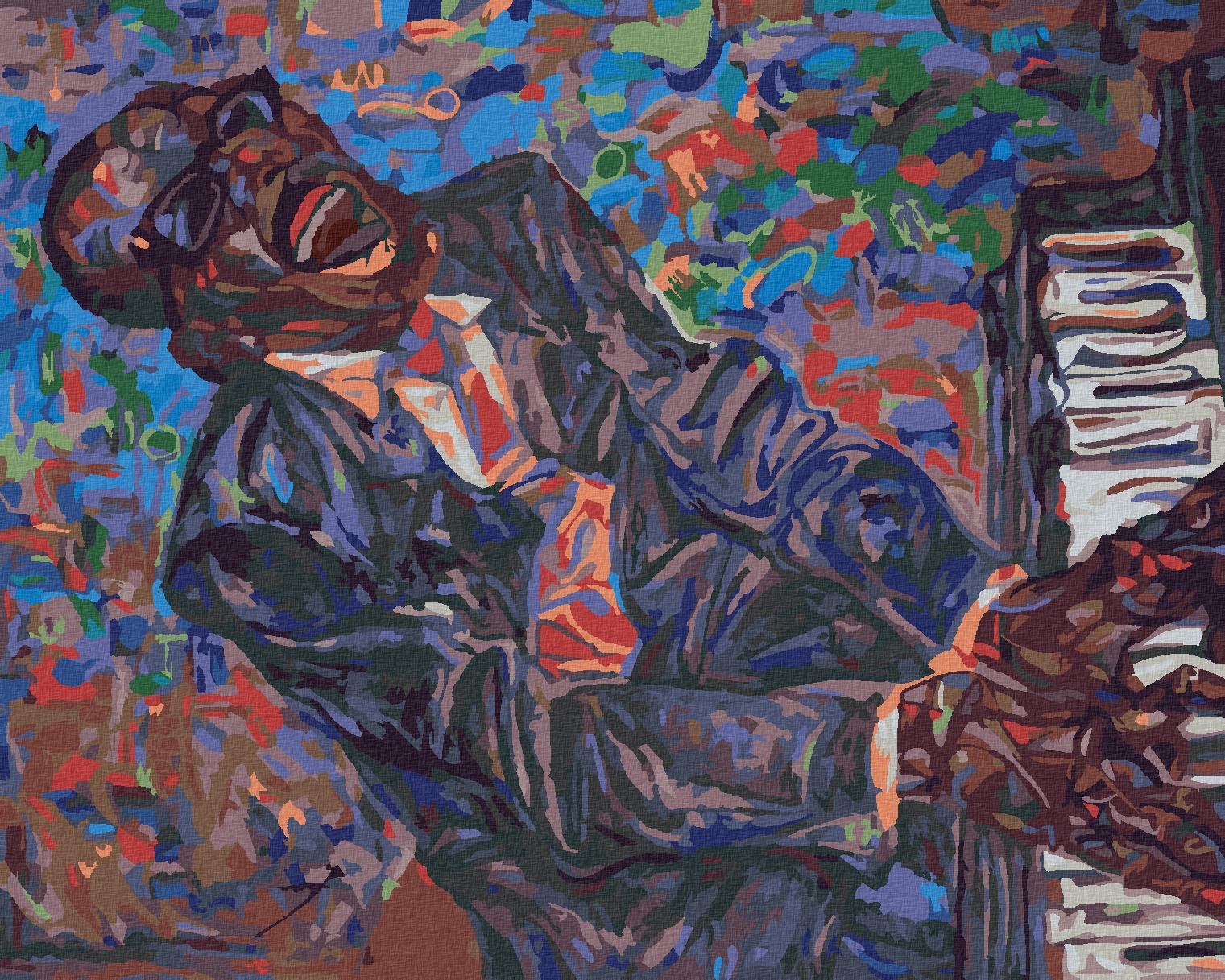 Jazzman Ray Charles, 40 × 50 cm, plátno napnuté na rám