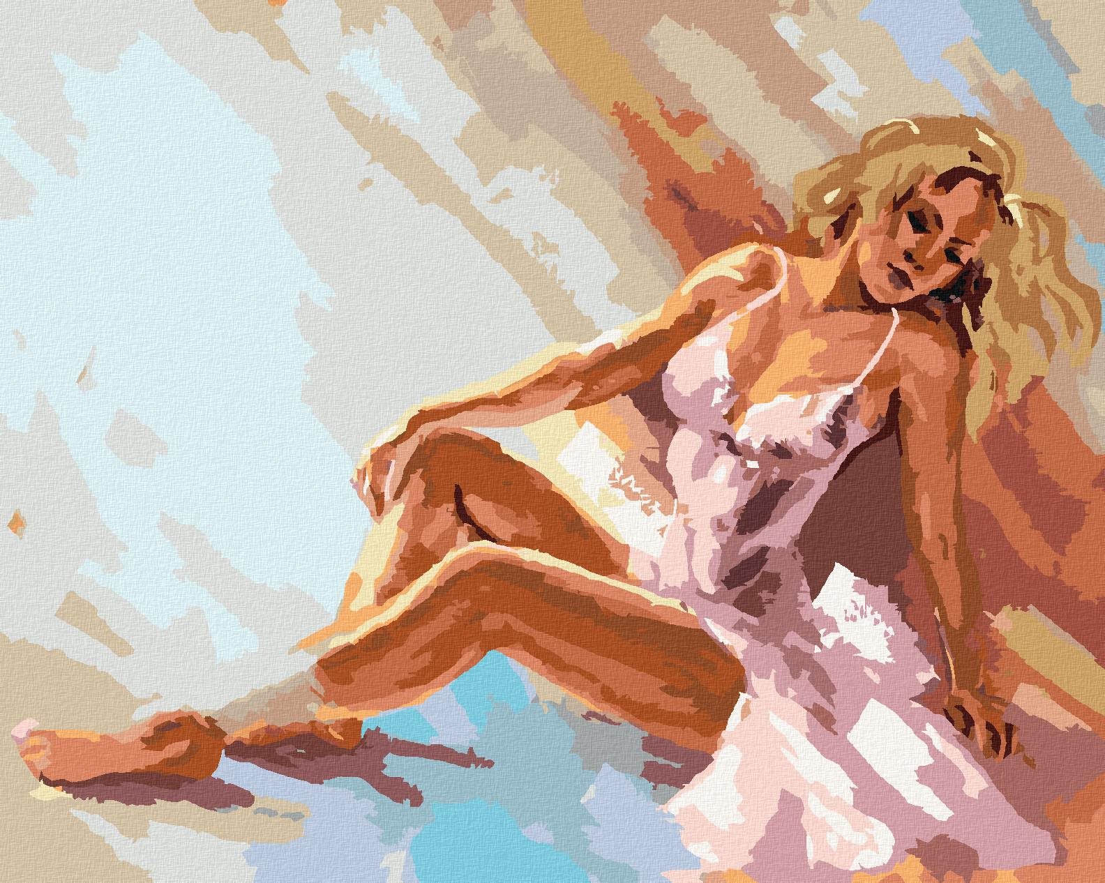 Krásna baletka, 40 × 50 cm, bez rámu a bez napnutia plátna