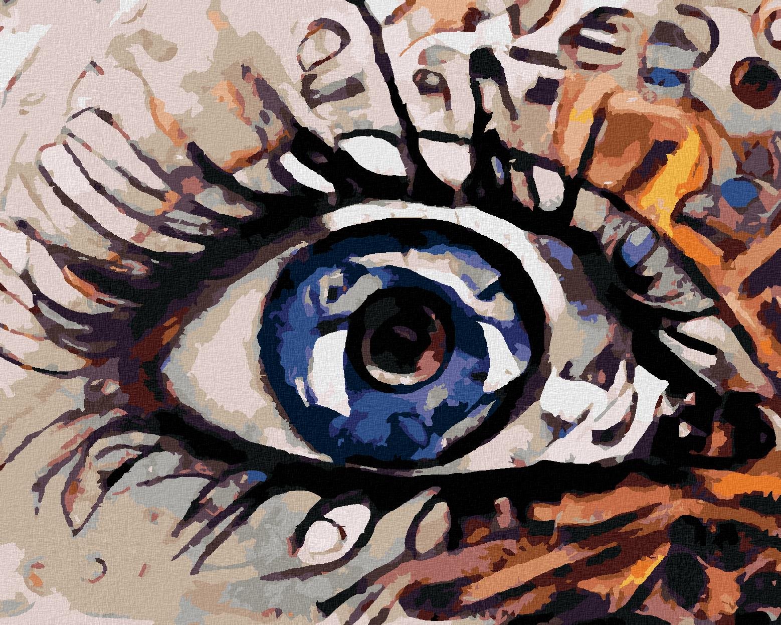 Magické oko, 40 × 50 cm, plátno napnuté na rám