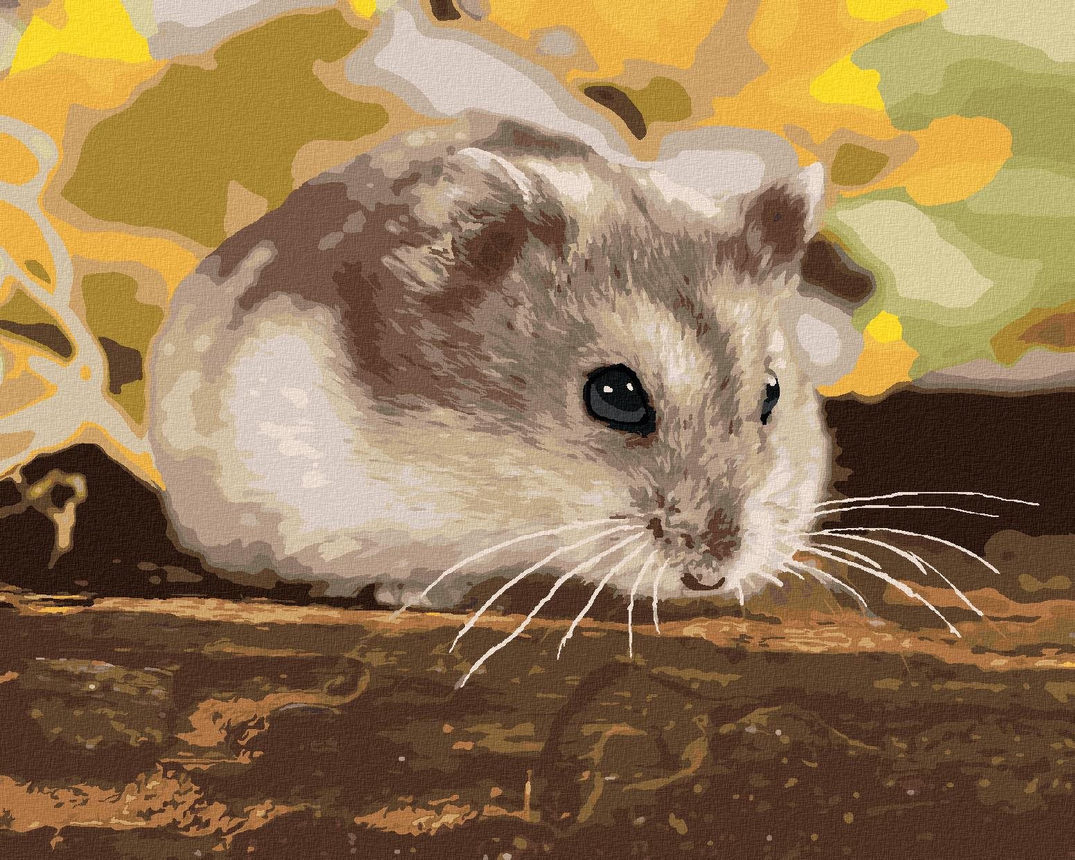 Malý škrečok, 40×50 cm, bez rámu a bez vypnutia plátna