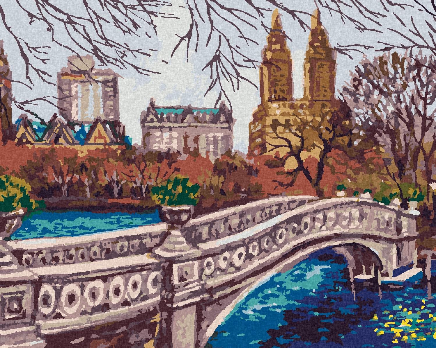 New York Central Park_I, 40×50 cm, vypnuté plátno na rám