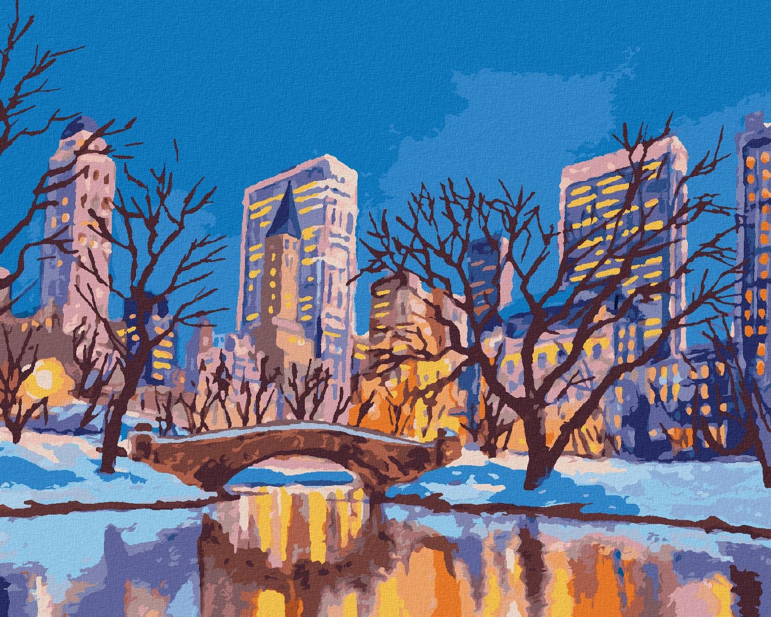 New York Central Park_II, 40×50 cm, bez rámu a bez vypnutia plátna