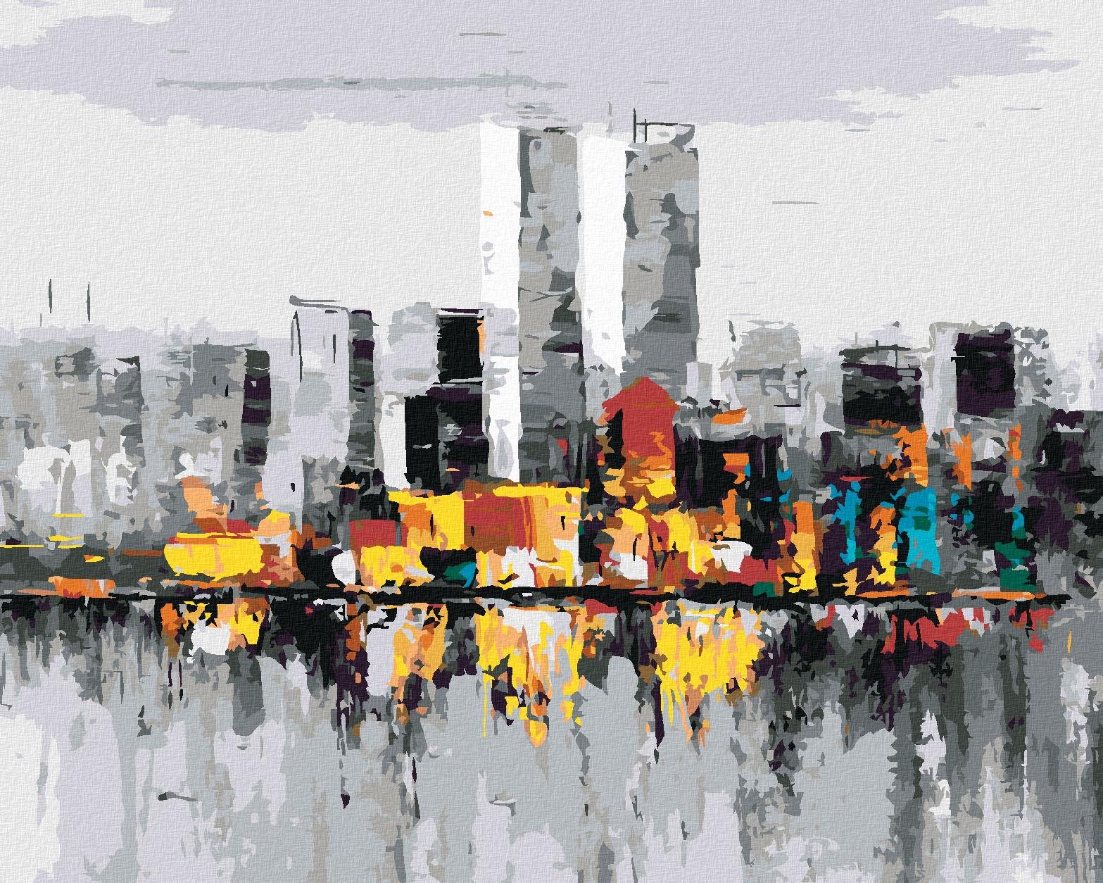 Mesto New York, 40 × 50 cm, bez rámu a bez napnutého plátna