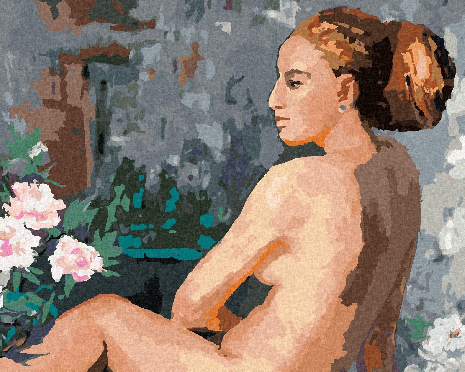 Odhalená žena, 80 × 100 cm, bez rámu a bez napnutia plátna