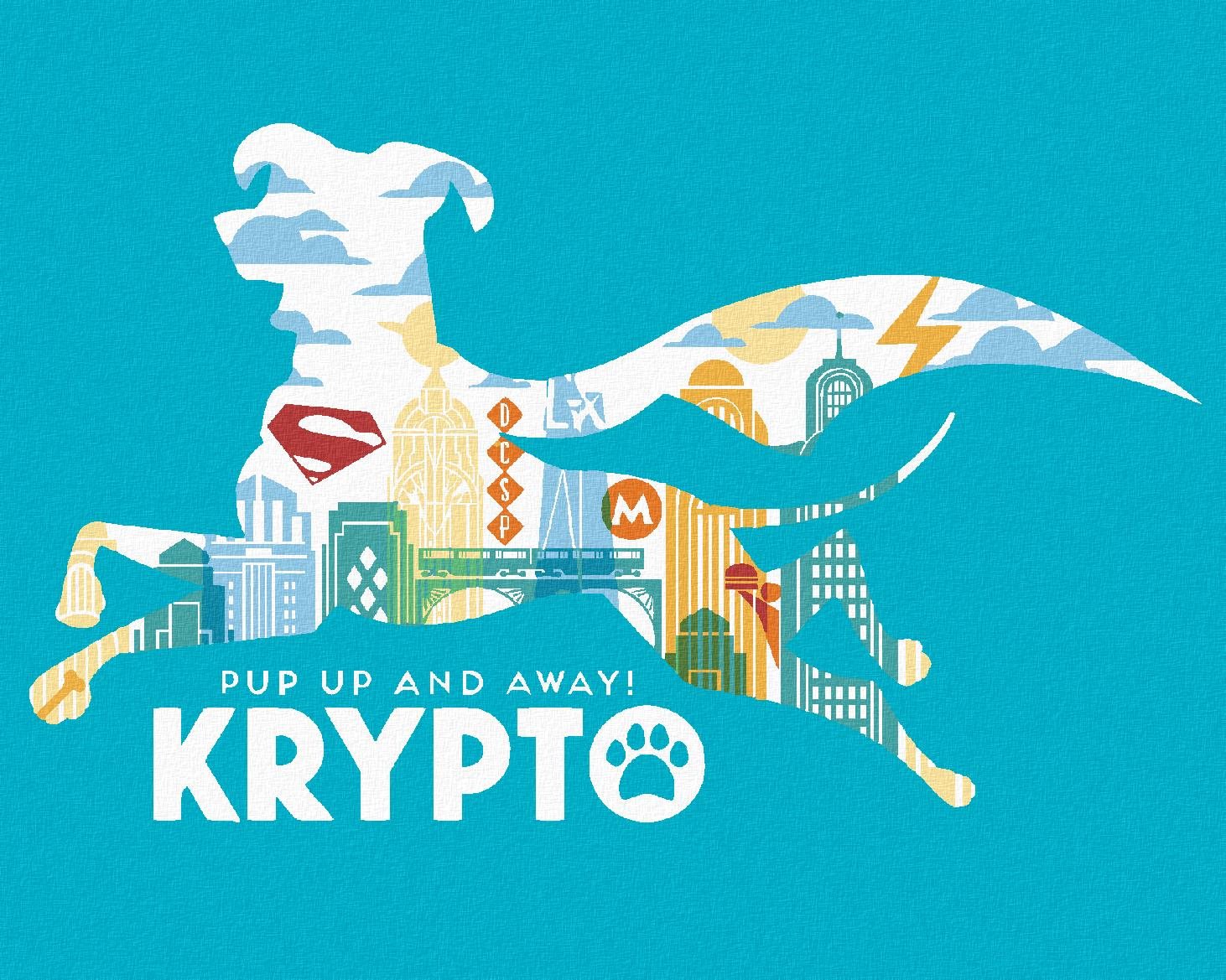 Plagát Krypto (DC Liga supermaznáčikov), 40×50 cm, bez rámu a bez vypnutia plátna