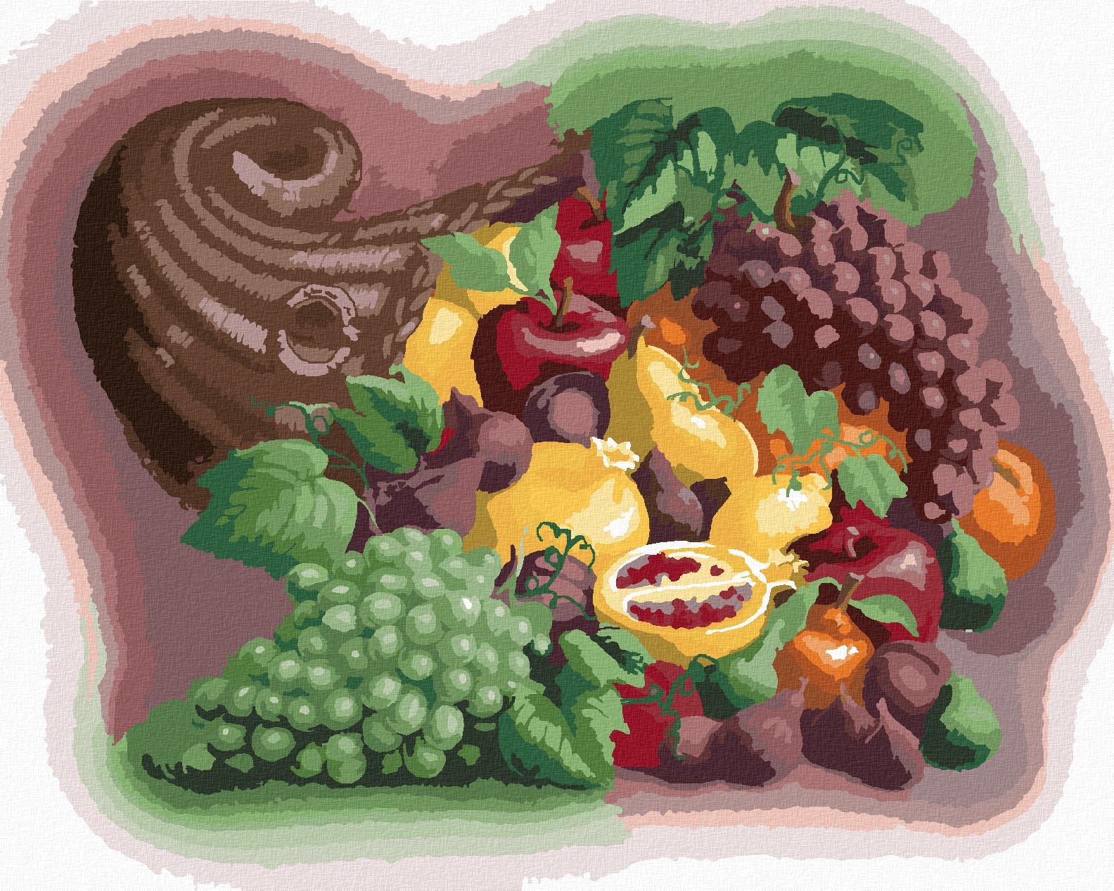 Roh hojnosti (Sue Ellen Brown), 40×50 cm, bez rámu a bez vypnutia plátna