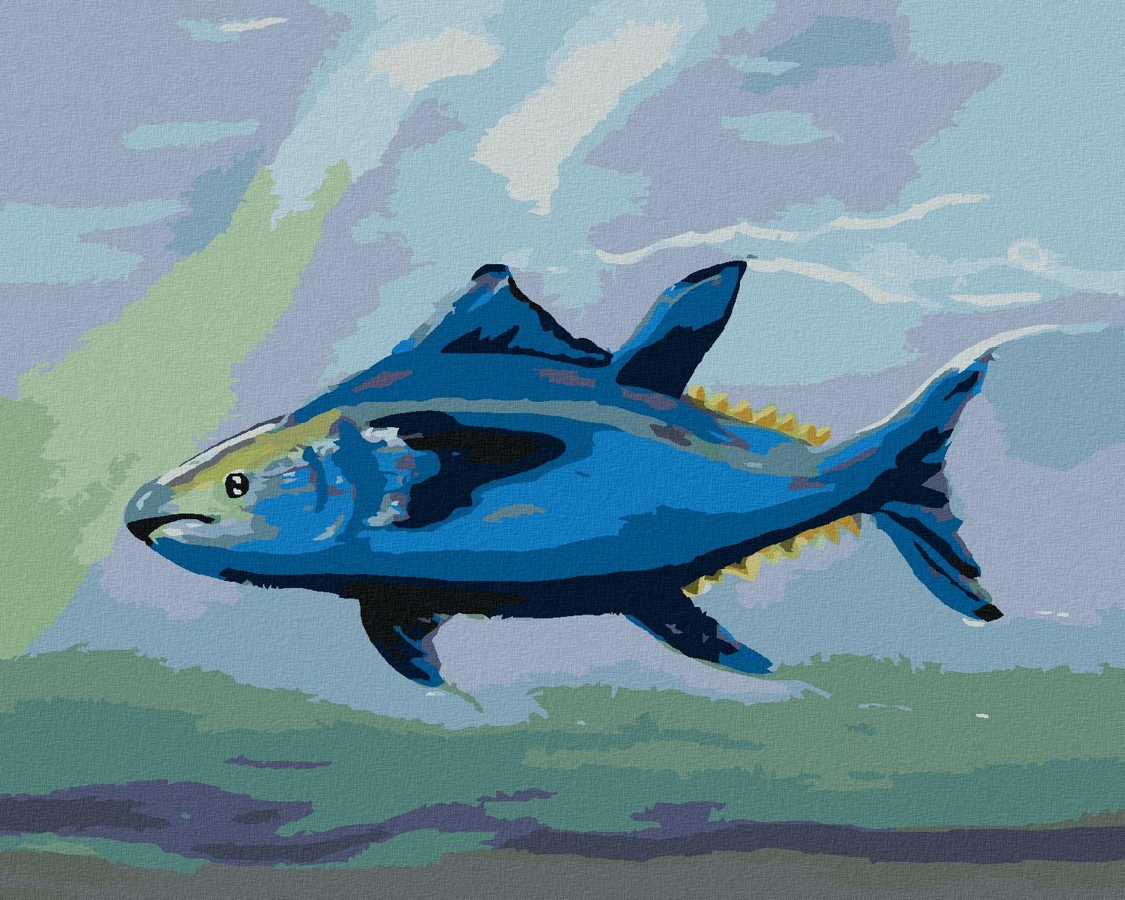 Rybytuniak, 40×50 cm, bez rámu a bez vypnutia plátna