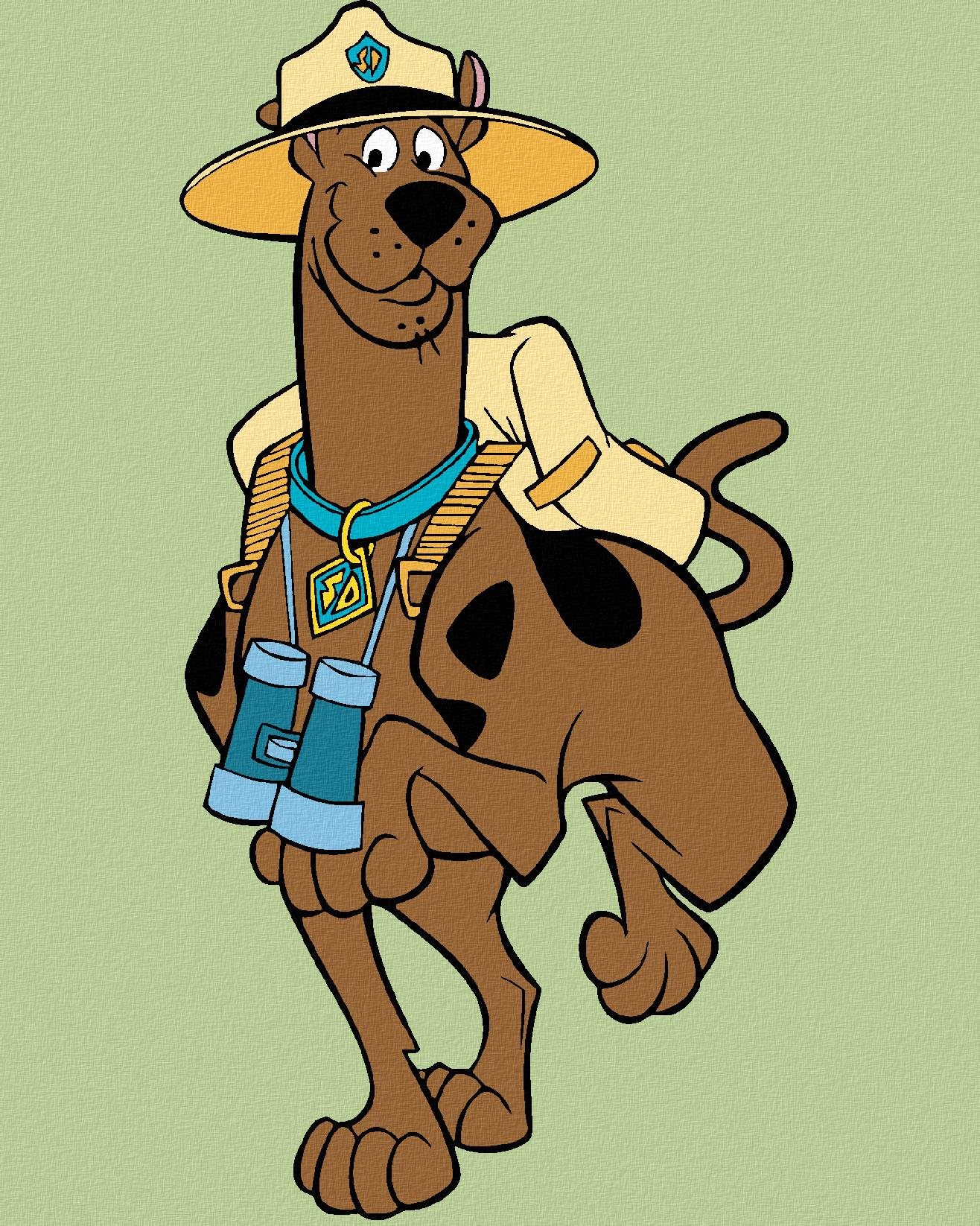 Scooby ranger (Scooby Doo), 40 × 50 cm, bez rámu a bez napnutého plátna