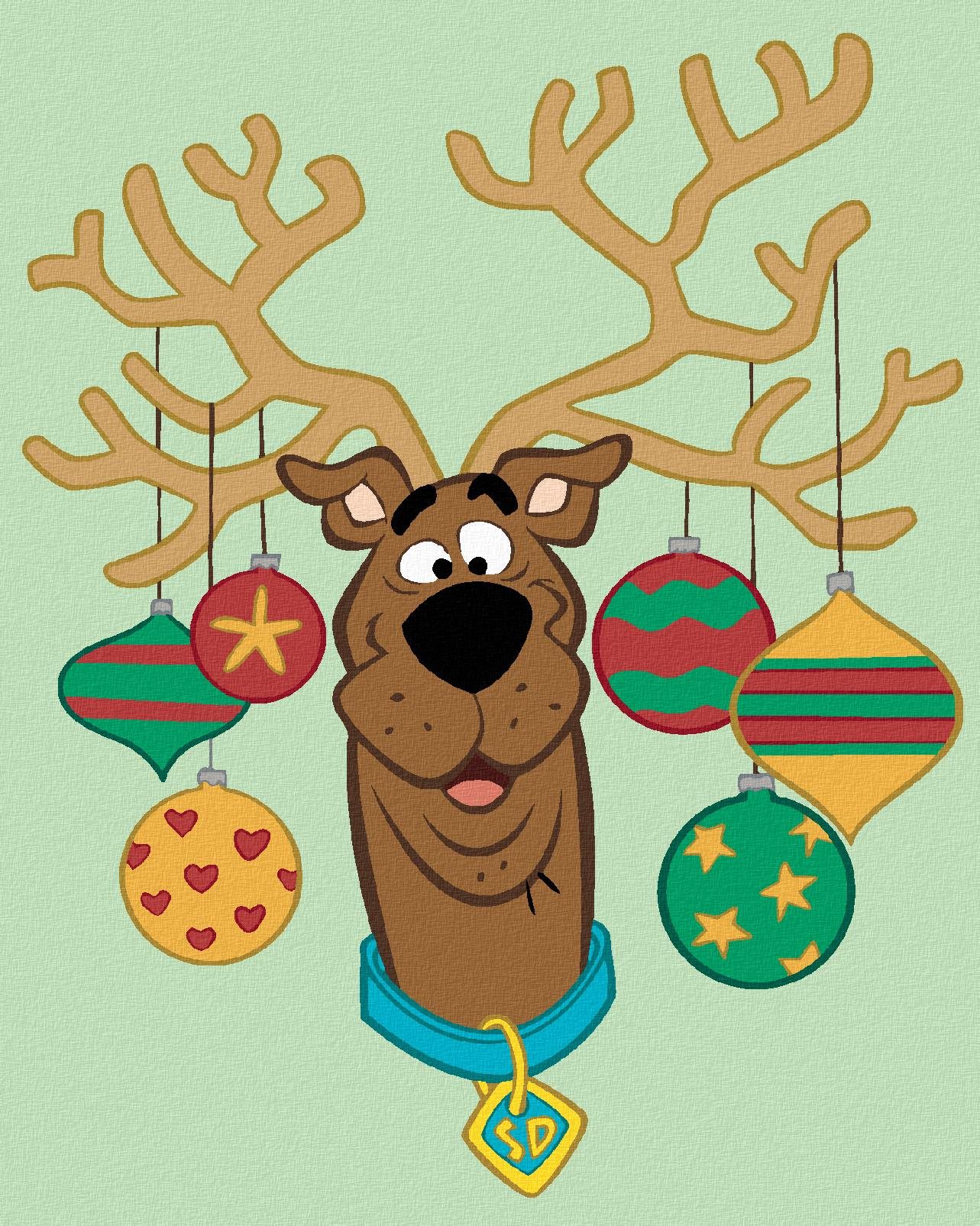 Scooby s parohmi a bankami (Scooby Doo), 40×50 cm, bez rámu a bez vypnutia plátna