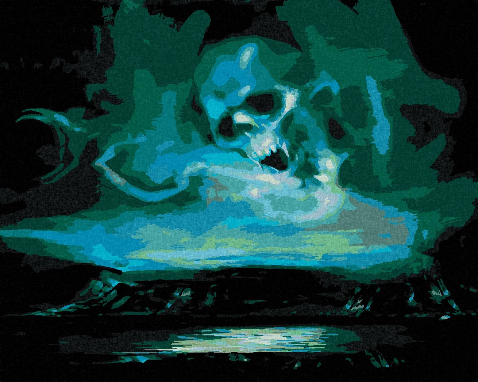 Znamenie zla na oblohe (Harry Potter), 40×50 cm, vypnuté plátno na rám