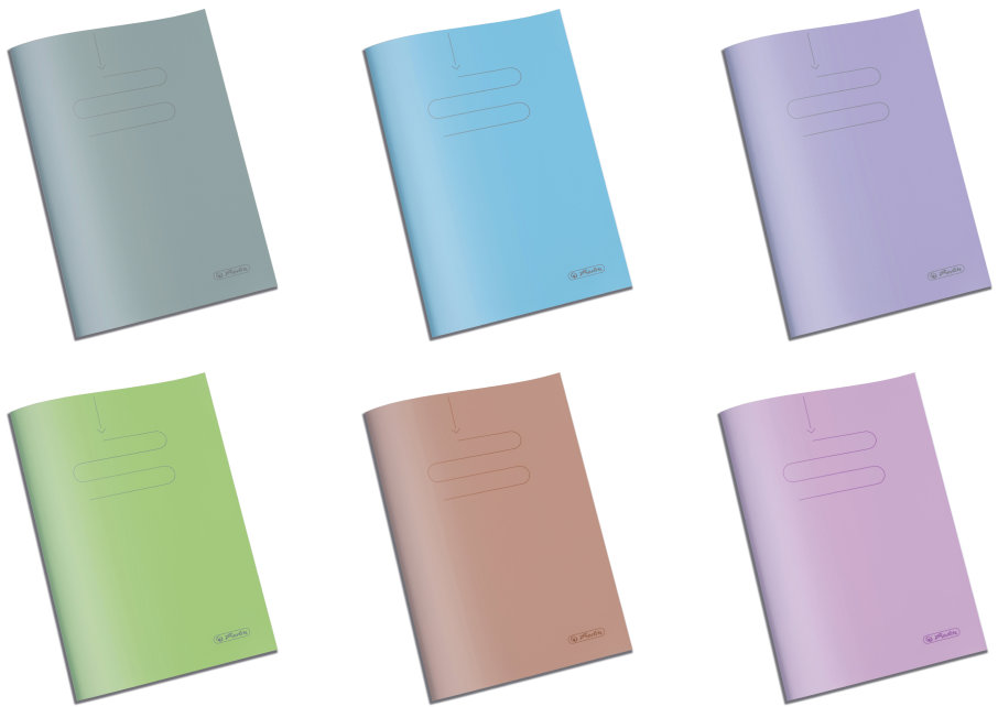 HERLITZ A4 60 listov PP linajkový, náhodná farba, 1 ks